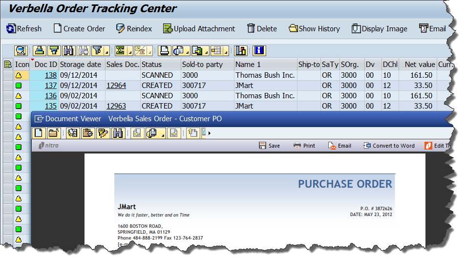 Order Tracking Center