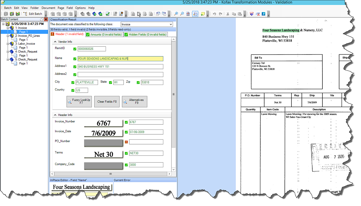 Kofax Transformation Modules