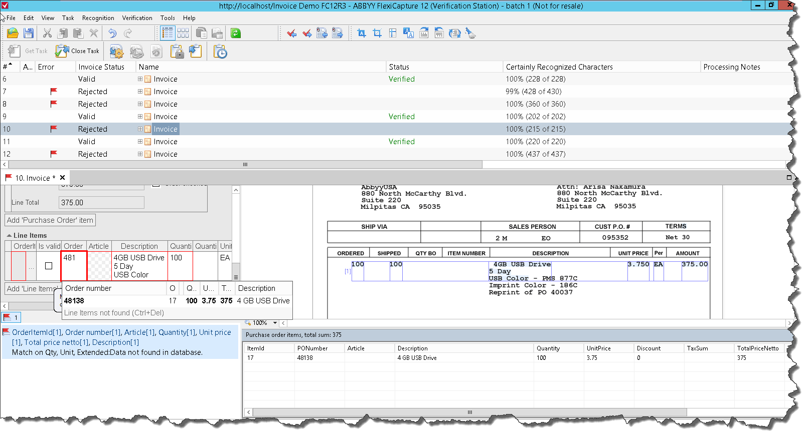 ABBYY FlexiCapture 12 for OCR and Invoice Processing