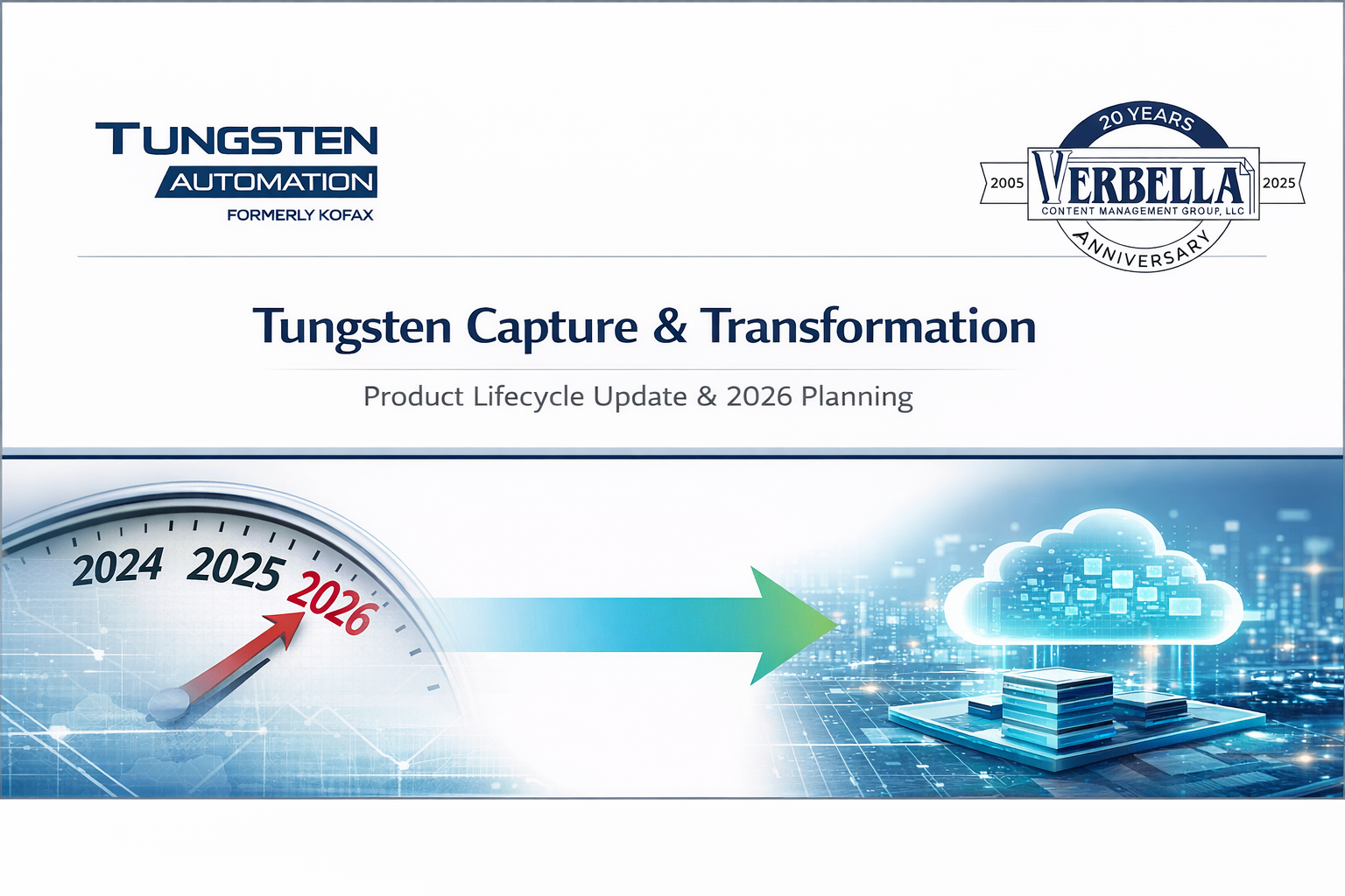 Important update regarding Tungsten (formerly Kofax) Capture and Transformation product lifecycle and 2026 planning